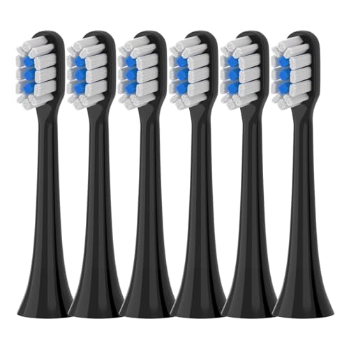 �����p�u���V�w??�b�h�݊��� Mijia T301 T302 T501 /501CSonic �d�����u���V�w�b�h�f���|���\�t�g�уm�Y��(T301-302-BK-6Pcs)
