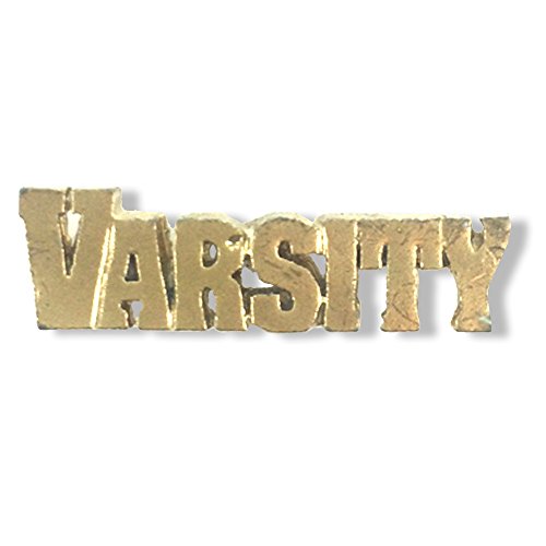 SHOP AWARDS AND GIFTS Varsity Sports Team Metal Lapel Pin, Bulk Pack of 20, Poly Bagged, 1-1/4 Inch