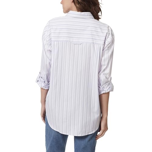 Image of Gloria Vanderbilt Women's Amanda Oversized Button Down Shirt with Roll-tab Sleeves
