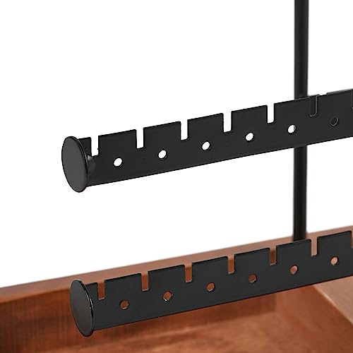 Organisateur de bijoux avec base en bois rustique : cadeau idéal - 5