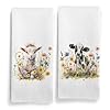Sheep Cow Floral Animals Kitchen Towels Farmhouse Country Animals Kitchen Towels Decorative Set Farm Animal Decor Rustic Sheep Cow Animal Lover Gifts Hand Dish Tea Towels for Kitchen 16x24In