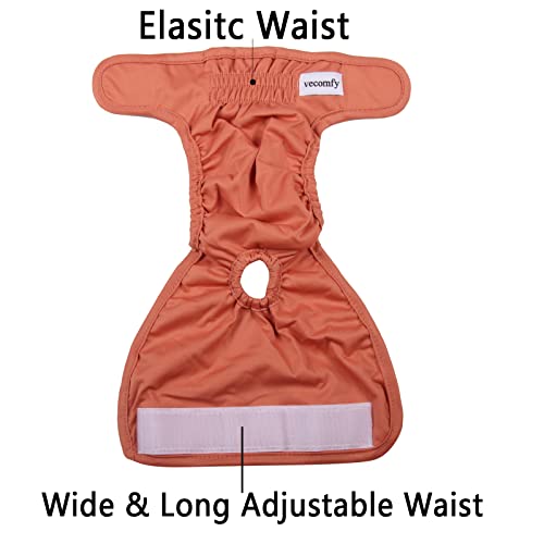Vecomfy Washable Dog Diapers Female For Small Dogs,(4 Pack) Premium Reusable Leakproof New Born Puppy Nappies,Xs #TOP1