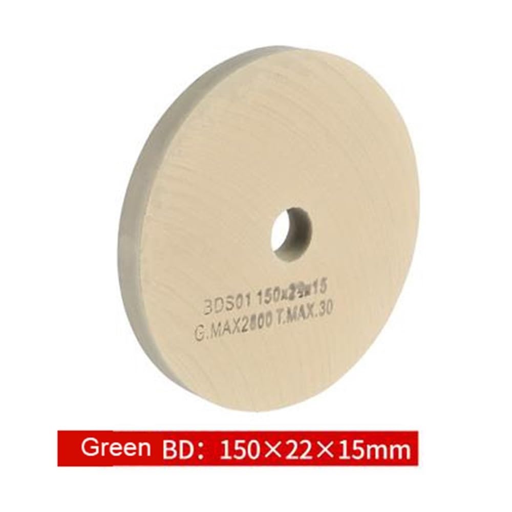 150/100 * 22mm Szklana Błoto BD Polerująca Tarcza Szlifująca, Drobna Tarcza Polerska Czerwona/Zielona, ​​Specjalnie Ukształtowana Maszyna Diamentowa Tarcza Szlifująca 1 szt. (Czerwona, 150x22x20mm)(Gr