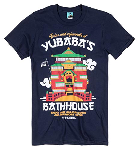TruffleShuffle Ghibli Inspired Yubabas Bathhouse Navy T Shirt