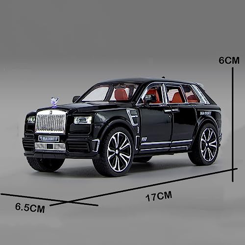 Image of DARVICE Exclusive Alloy Die Cast Metal Car 1:32 Scale Model Cullinan Pull Back Diecast Pullback Toy car with Openable Doors & Light, Music Toy Car for Kids