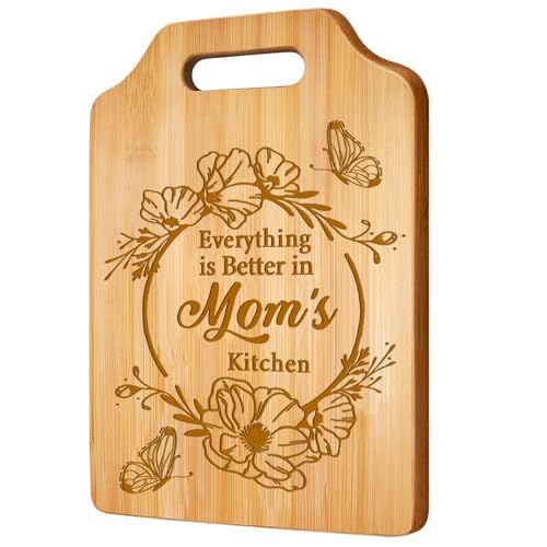 Engraved Bamboo Cutting Board for Mom
