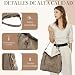 Imagen de VX VONXURY Bolso Mujer Bolso Bandolera Mujer de Cuero PU Bolso Mujer Grande con Bolsillo Lateral Bolso Hombro Mujer para Diario Trabajo Compras