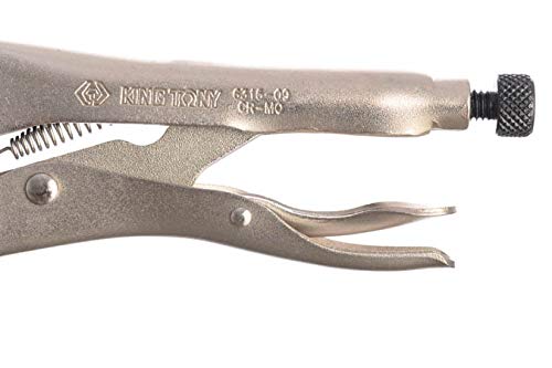 KING TONY 6315-09 Alloy Steel Miniature Long Nose Pliers, 221 mm Length, Pack of 6, Chrome - Image 2