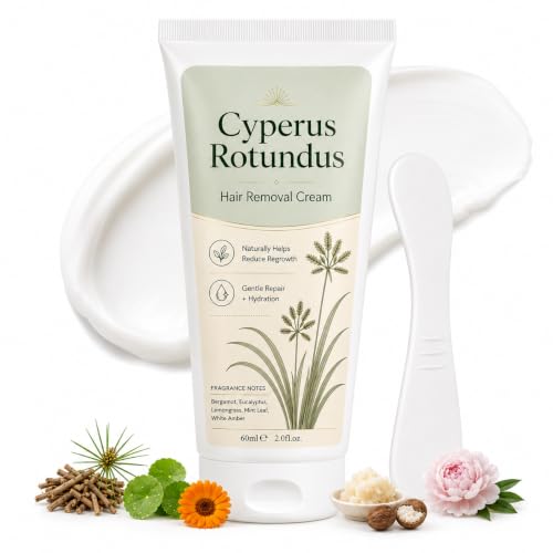 Hair Removal Cream, 2 Oz Cyperus Rotundus Oil for Hair Removal 2 Fl Oz (Pack of 1)