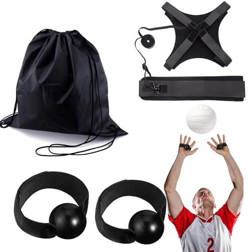 Rebounder de voleibol, conjunto de equipos de entrenamiento de voleibol, entrenamiento de voleibol de práctica en solitario, incluye un setter de voleibol, voleibol para servir la práctica del entren
