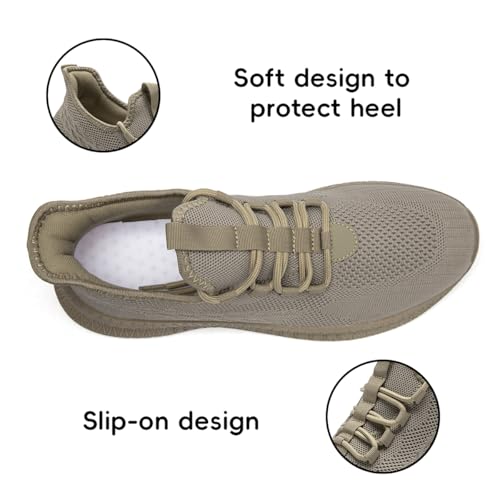 Image of Women's Tennis Running Walking Shoes Slip on Casual Non Slip Athletic Workout Gym Sneakers Fashion Lightweight Breathable Mesh Jogging Work Sports Outdoor Shoe