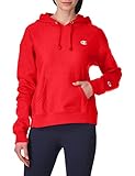 Champion Women's Hoodie, Scarlet-Y06145, Medium