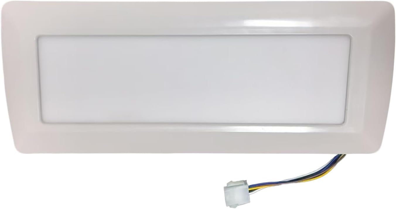KnLnny Ware RV Porch Light White Aluminum Base 12V DC RV Exterior Led Lighting Outside Lights Compatible with RV Camper Trailers Porches Towing 5th Wheels Utility Vehicles Boat