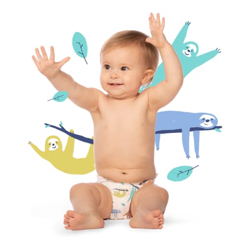 Hello Bello Premium Baby Diapers Size 3 I 27 Count of Disposeable, Extra-Absorbent, Hypoallergenic, and Eco-Friendly Baby Diapers with Snug and Comfort Fit I Sleepy Sloths - Thumbnail 3