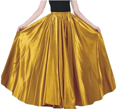 Image of Radhika 'n' Dhaanya creation Women's Silk Fabric Double Umbrella Lehenga Skirt Flare 8 to 9 mtrs.