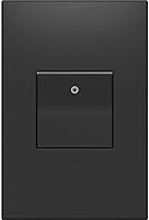 Vista 1 de Legrand adorne 15A - Interruptor de paleta de 1 o 3 vías con placa de pared a juego, acabado grafito, paquete de 12, ASPD1532G4WP-12PK