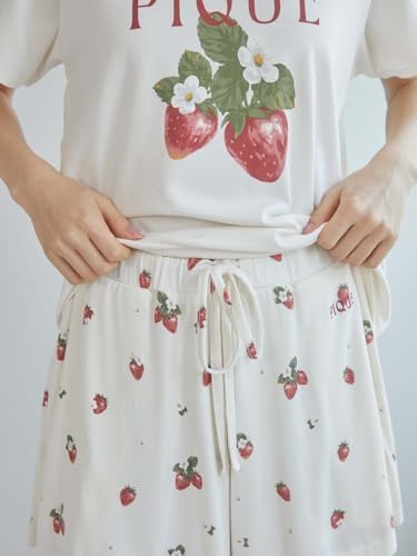 ジェラートピケ いちご柄Tシャツ&ショートパンツセット Amazon | [ジェラート ピケ] いちご柄ショートパンツ PWCP251285