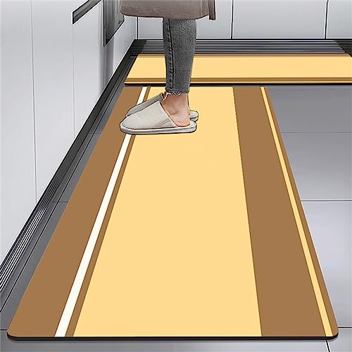 Tapis de cuisine antidérapant contre l'eau au sol devant évier format long