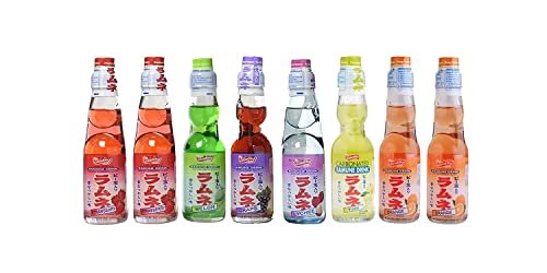 RAMUNE Japanese Soft Drink Variety, 8-Pack, 6.76 Fluid Ounce Each (“Hot Deal” Pack)
