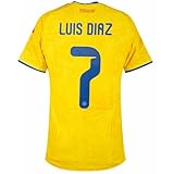 Colombia 2026 Men’s Soccer Jersey Fan Version Short & Long Sleeve Shirt for Game Day, Training, or Casual Wear (US, Alpha, X-Large, Regular, Regular, Luis Diaz)