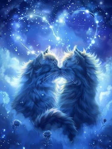 Diamond Painting Adulte Chat 5D Broderie Diamant kit Complet G0-361 70x90cm