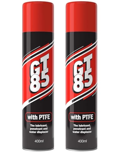 GT85 Multi-purpose PTFE Spray Lubricant Penetrant and Water Displacer Twin Pack (2x 400ml)