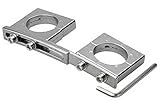 Material: Alu - Drückguss erenLine® Universal Multifeed - Halter 2-Fach; Alu-Guss; für Empfang von 2 Satelliten; z.B. Astra und HotBird