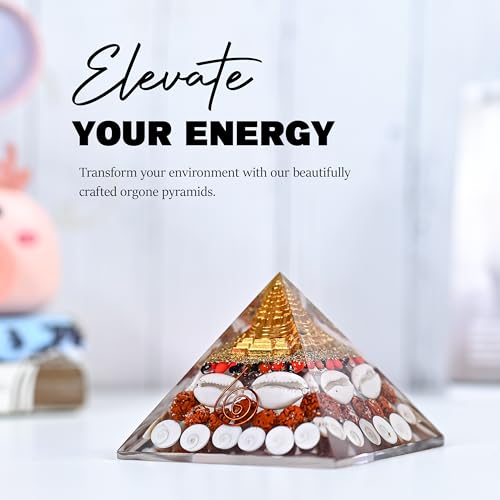 Image of ZAICUS 75mm Laxmi Pyramid with Gomti Chakra for Home & Vastu | Suitable for Home, Office & Meditation, Spiritual Gift