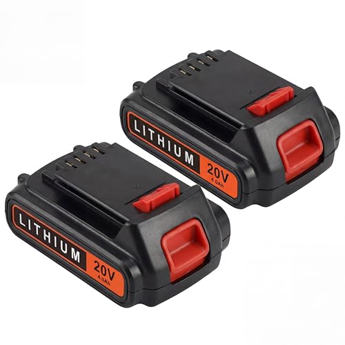 Zecovolmn 2 Pack 20V 4.0Ah Replacement Battery Compatible with Black and Decker 20V Cordless Power Tools