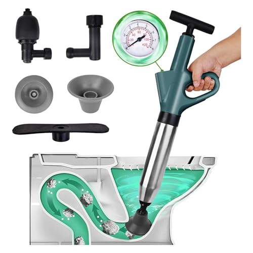 Eliminar obstrucciones de tuberías con limpiador de desagües de 120 PSI 6