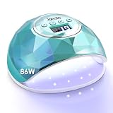 Janolia UV Nail Lamp, 86W UV LED Nail Dryer with 4 Timer Setting, Professional UV LED Light for Gel