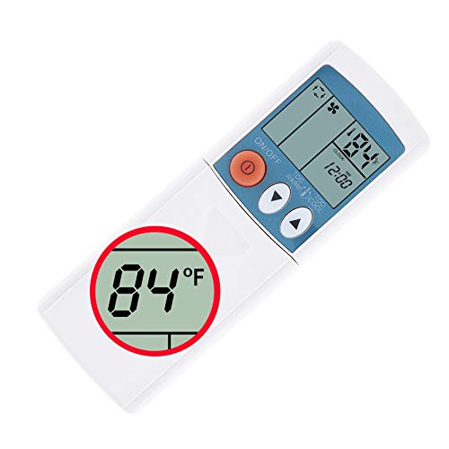 RCECAOSHAN Compatibile con telecomando Mitsubishi Electric Mr Slim per condizionatore d'aria MSH09TW MSH09TW-U1 MSH12TN MSH12TN-U1 MSH15TN MSH15TN-U1 MSH17TN MSH17TN-U1 MSZ12UN MXZ30TN Display in