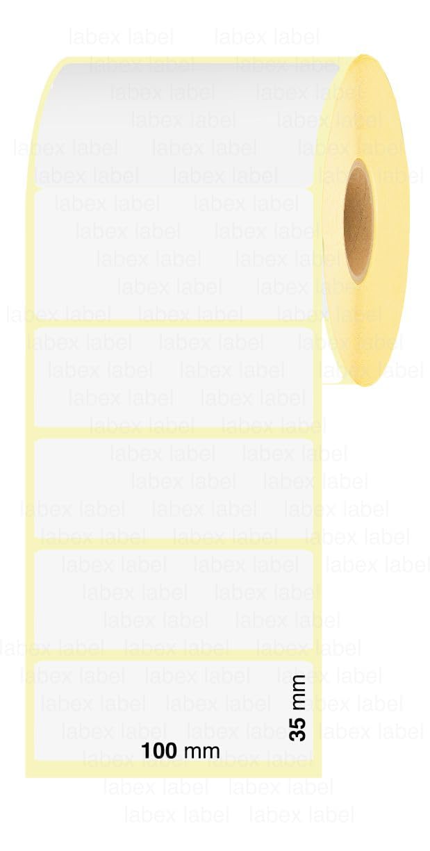 Etiquetas térmicas 100x35 mm en rollo – Rollo Etiquetas Envío DHL GLS SEUR MRW – 3 rollos – Sin cinta – TSC Godex compatible – Labex Label