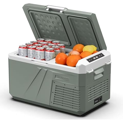Alpicool 12V Refrigerator Freezer, Portable Refrigerator for Car with Dual Zone 26QT. Car Refrigerator Portable Freezer -4℉-68℉ RV Refrigerator Electric Cooler for Car Freezer Truck Outdoor Camping Cover
