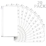 Mlife Cash Envelope, 6 Holes Budget Binder Pockets,Zipper Folders for A6 Size Notebook Binder,Cash Organizer Money Saving Binder Accessories (20pcs)