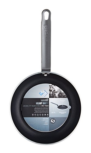MasterClass MFRY24 KitchenCraft Professional Heavy Duty Non Stick Frying Pan, Aluminium, 24 cm, Black and Silver 2 Gallery Image