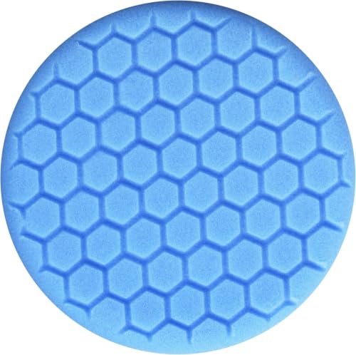 Image of Chemical Guys BUFX 105HEX6 Blue Light Polishing /Finishing Pad (6.5 Inch Pad Made for 6 Inch Backing Plates) (Pack of 12)