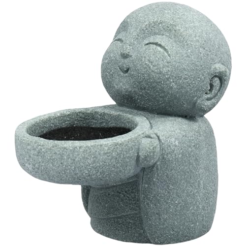 NZWBSHSSP Buddha Tealight Holder Vintage Sandstone Buddha Candle Holder Statues Simplistic Tea Light Buddha Figurine Candlestick Cute Zen Buddha Statue Candle Stand for Home Office Car Decoration