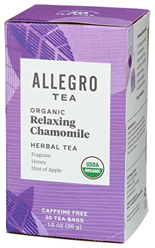 Allegro Tea, Organic Relaxing Chamomile Tea Bags, 20 Ct #TOP2