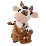 Décoration intérieure de voiture : ajoute une touche charmante et amusante à l'intérieur de votre voiture, avec des ornements de vache de dessin animé et un coussin en peluche en forme de vache