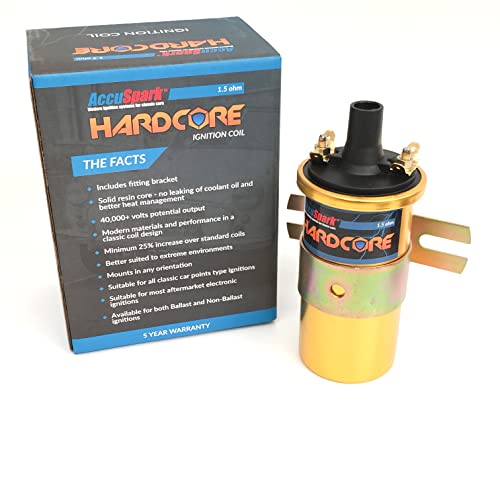 HardCore 40,000 volts dry resin performance ballast 1.5 ohms coil for classic cars