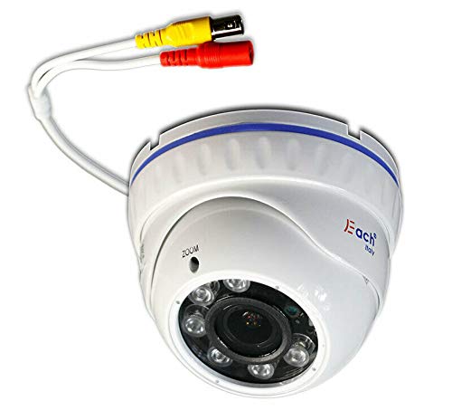 Vetrineinrete® Telecamera dome AHD full hd 2 mpx lente varifocale 2,8 12 mm 6 led array esterno ed interno focus e zoom regolabile camera di sorveglianza