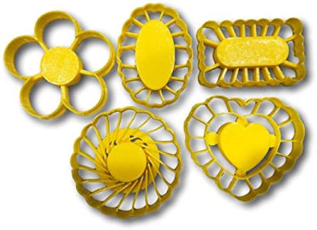 Thumbprint Shaped Cookie Cutters (Set of 5 Cutters, 2.5” each)