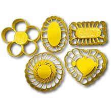 Thumbprint Shaped Cookie Cutters Set of 5 Cutters, 2.5 each