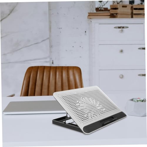 Base refrigerante para laptop con ventiladores y puertos USB miniatura 5