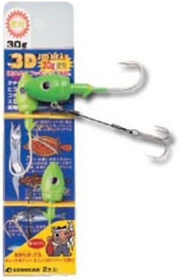 Ecogear 5309 3D Jig Head, 1.1 oz (30 g), Pack of 2