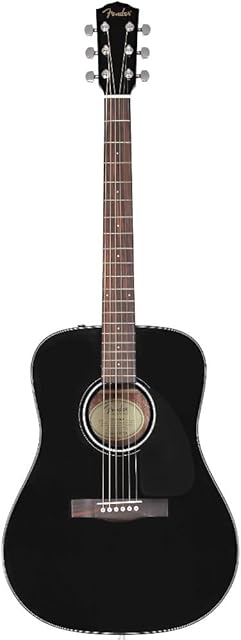 Fender CD-60 Dreadnought V3 DS, Walnut Fingerboard, Black, 970110506
