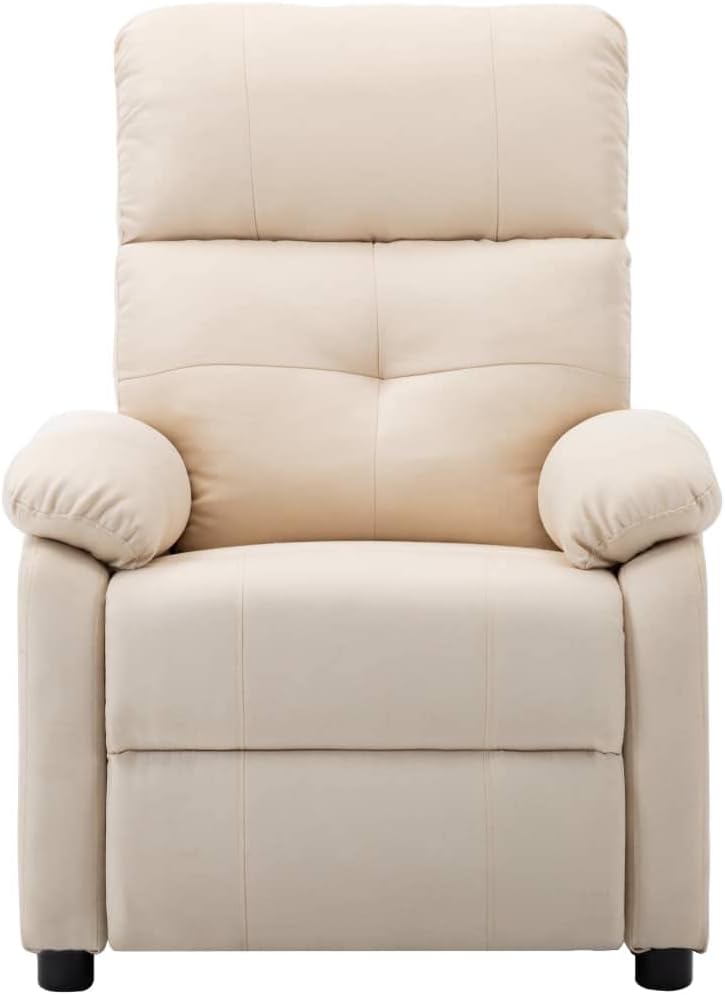 Massage Recliner Chair,Recliner Chair Massage Recliner Sofa Chair Adjustable Recliner Home Theater Seating Modern Living Room Recliners Upholstered Club Chair,Cream Fabric