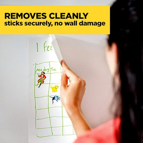 image for Scotch Wall-Safe Tape, 1 Dispenser Roll, Clear Removable Wall Tape wit