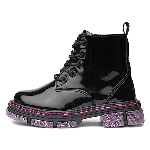 Walkright Emily Girls Black Glitter Sole Zip Boot - Size 9 Child UK - Black